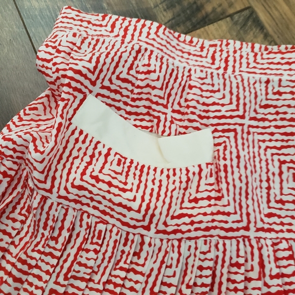 Vintage red and cream skirt - Picture 3 of 3